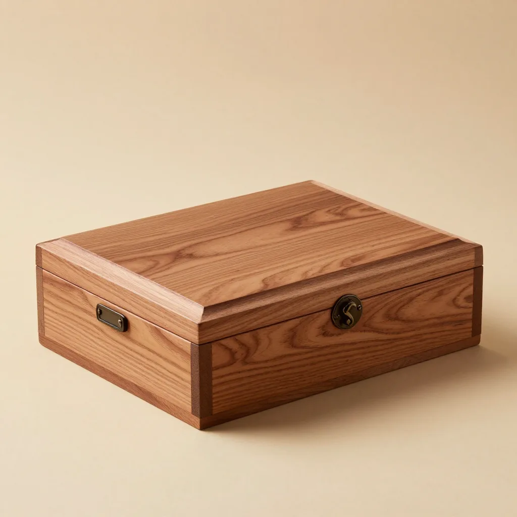 A Spanish-cedar cigar box on a light background